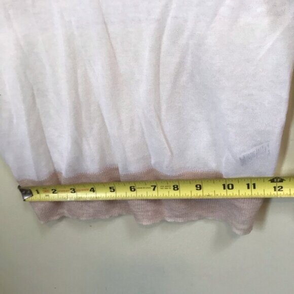 Ted Baker NEW Intarsia Cotton Linen Lightweight Color Block V Neck Sweater Top S - Picture 15 of 16